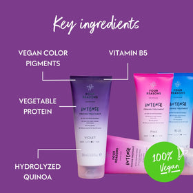 FOUR REASONS INTENSE Violet Color Mask in bathroom setting