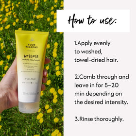 FOUR REASONS INTENSE Yellow Color Mask in use during hair