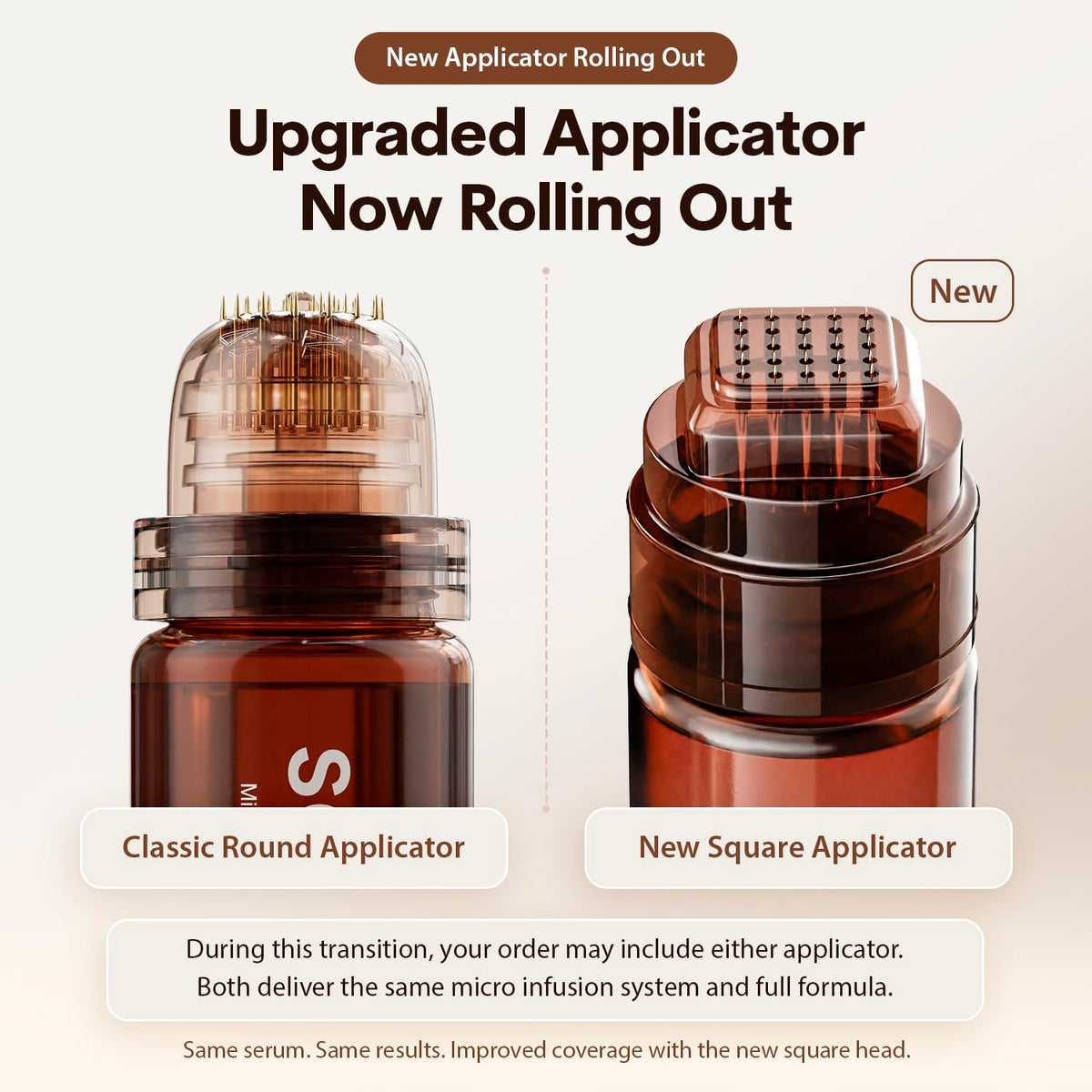 Four sealed 5ml serum bottles included in the kit