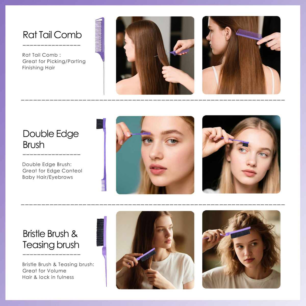 Four women's hair clips included in the set