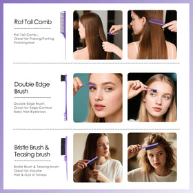 Four women's hair clips included in the set