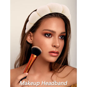 Four wristbands included in VELSCRUN headband set