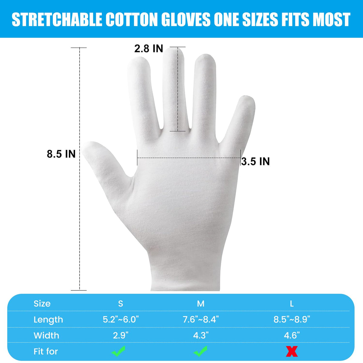 FourSeas Cotton Gloves in a laundry bag
