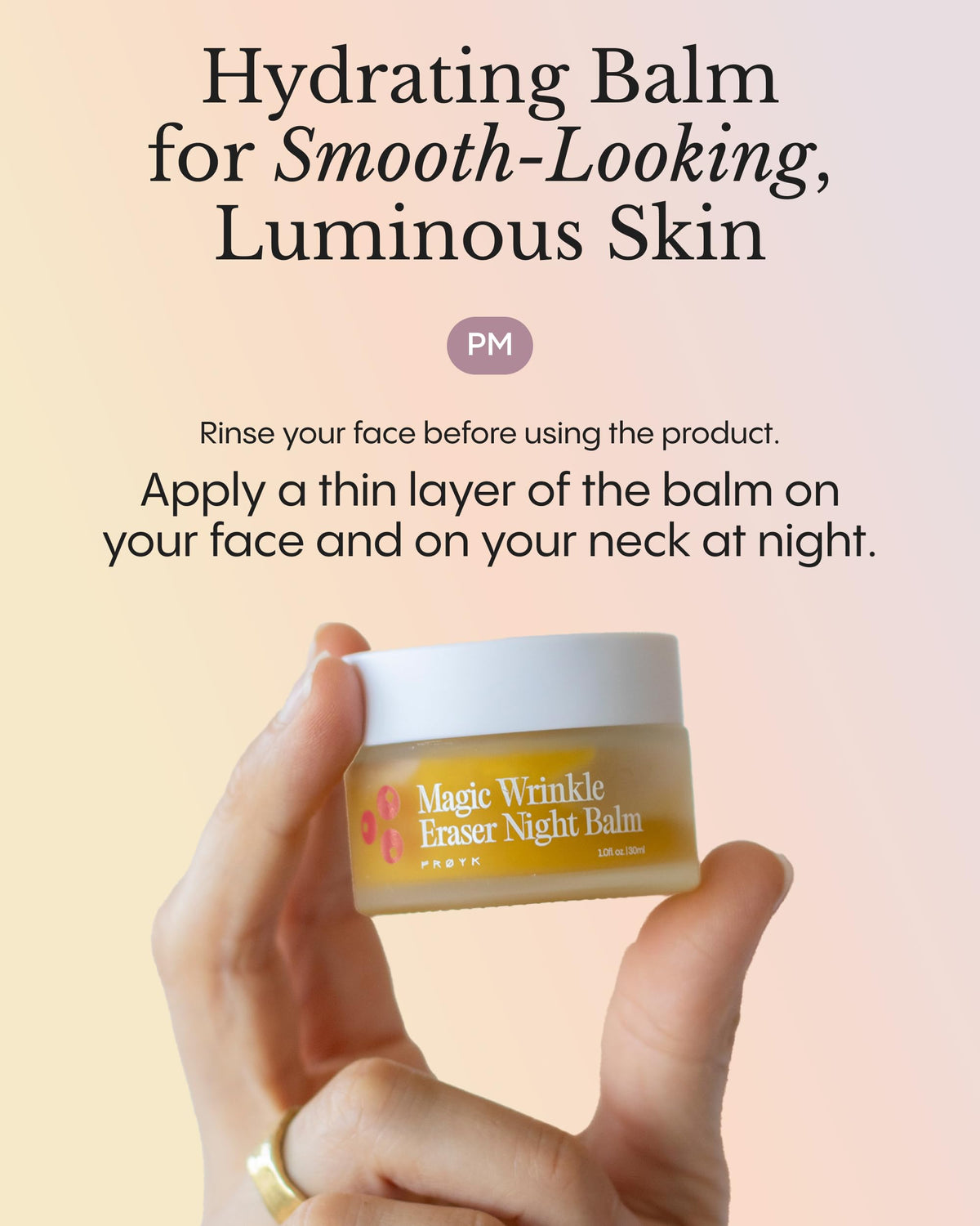 FRØYA Magic Wrinkle Eraser Night Balm texture close-up