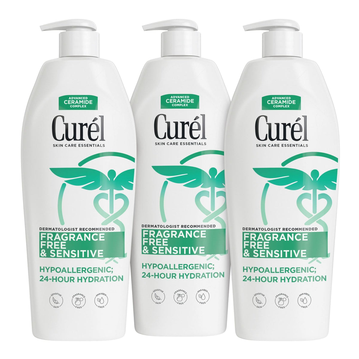 Fragrance Free Lotion 3-Pack front view with packaging