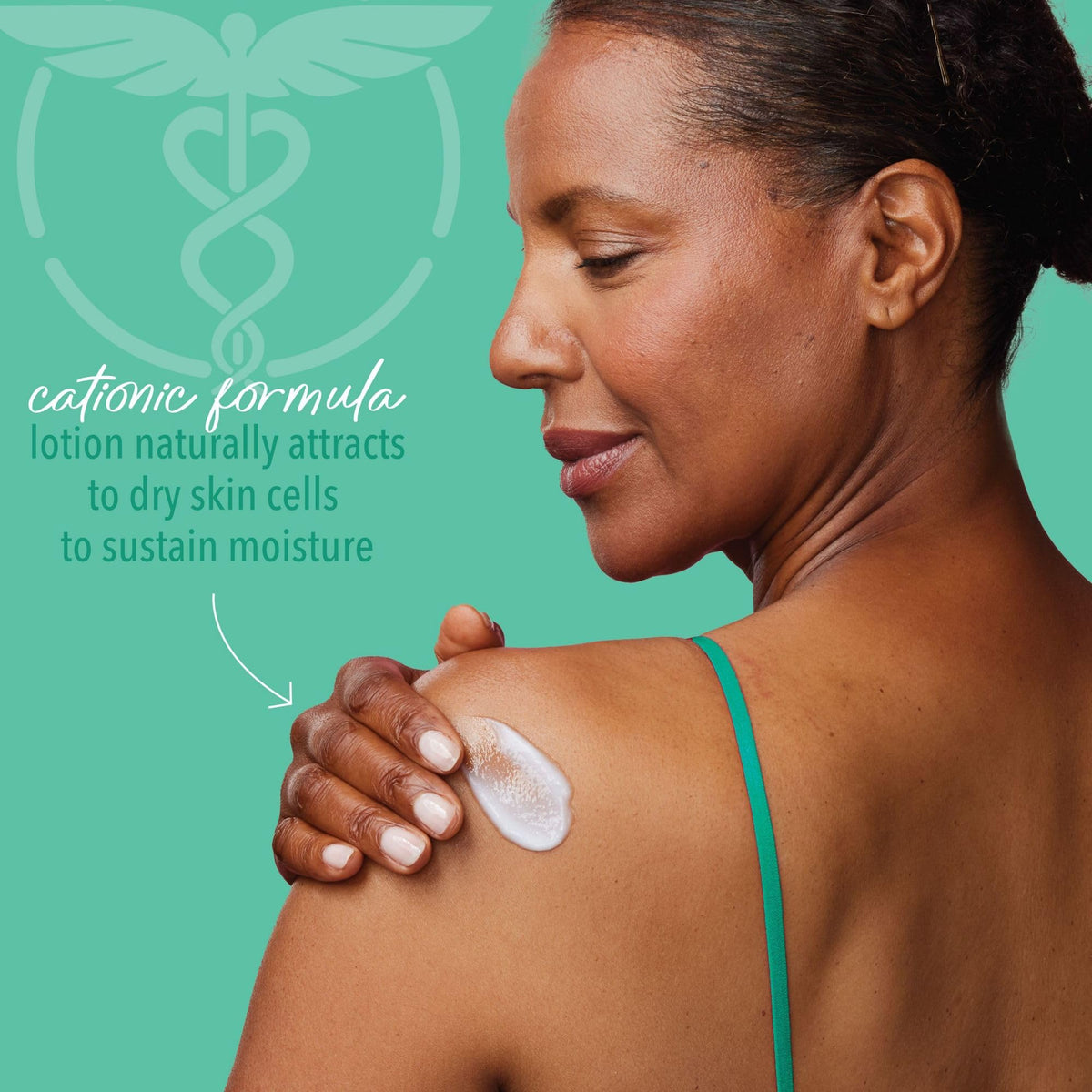 Fragrance Free Lotion next to a towel and soap