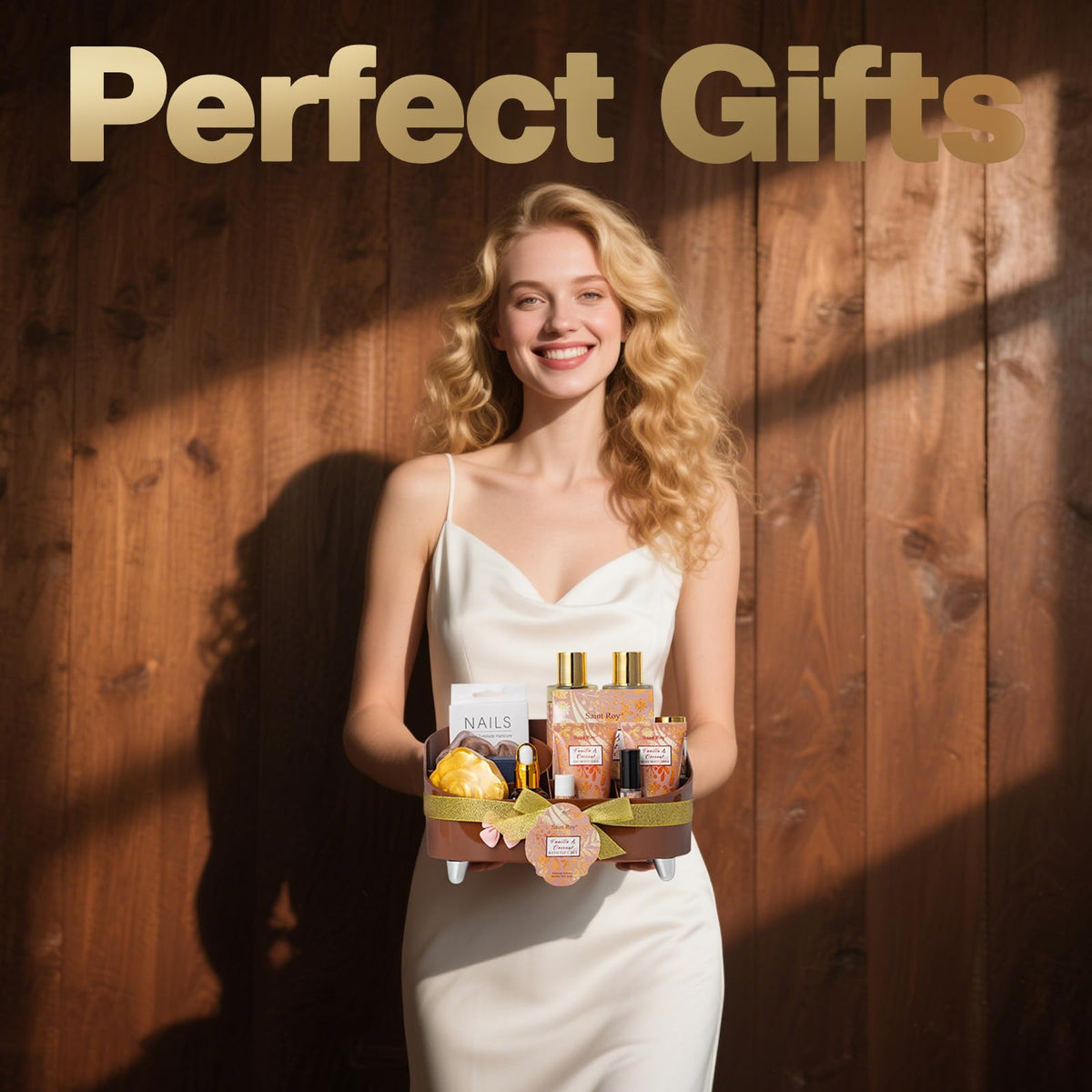 Fragrance mist and lip balm from the spa gift set