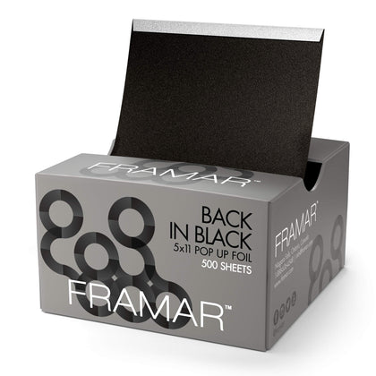 Framar Black Hair Foils front view in packaging