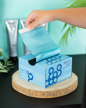 FRAMAR Blue Pop Up Hair Foil box packaging