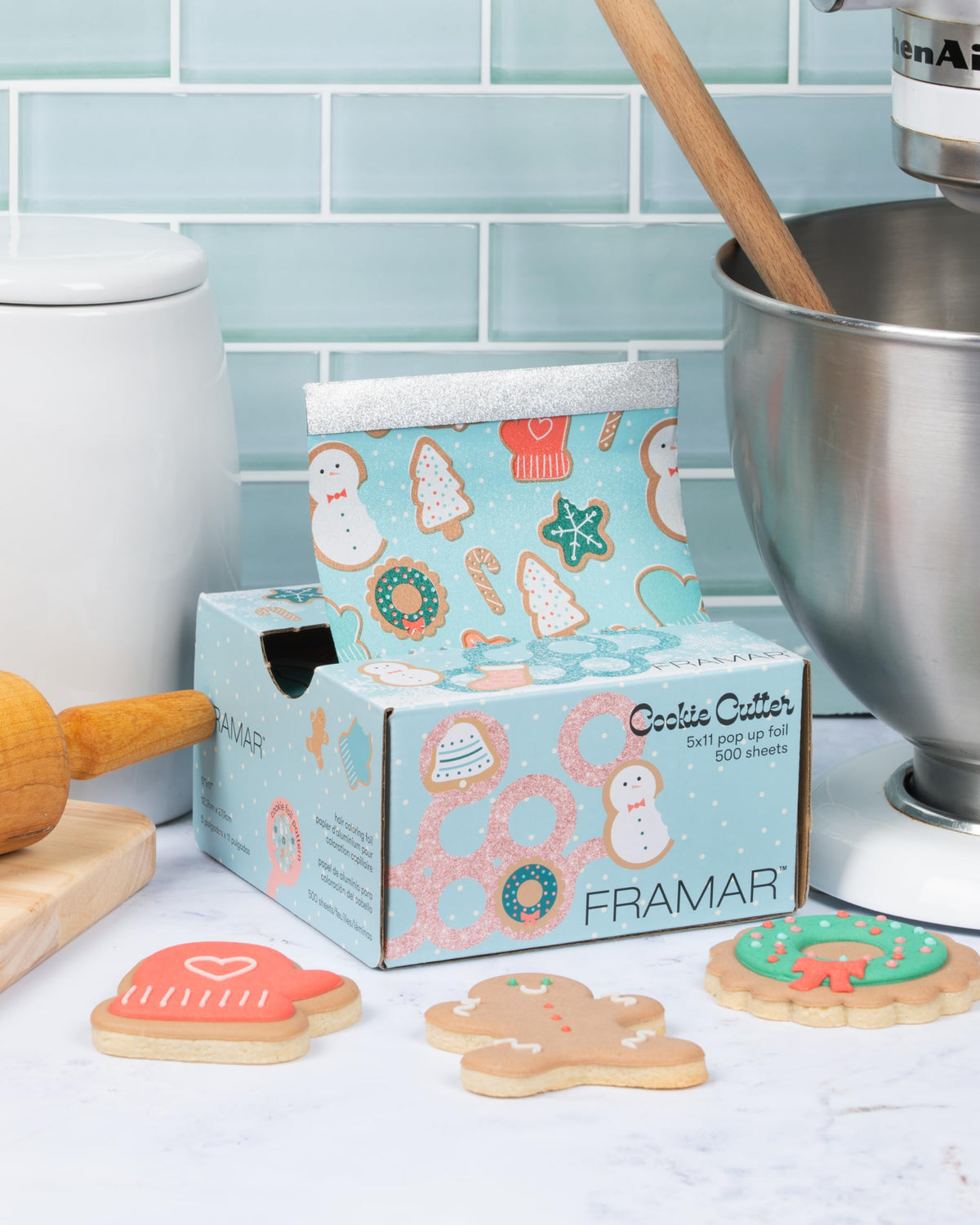 FRAMAR Cookie Cutter Hair Foil showing pop-up design