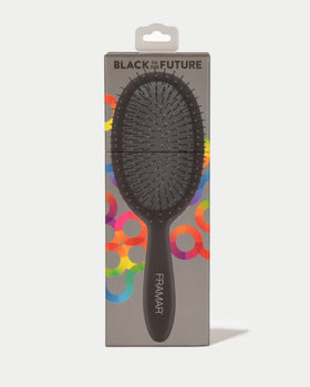 FRAMAR Detangling Brush side view with handle