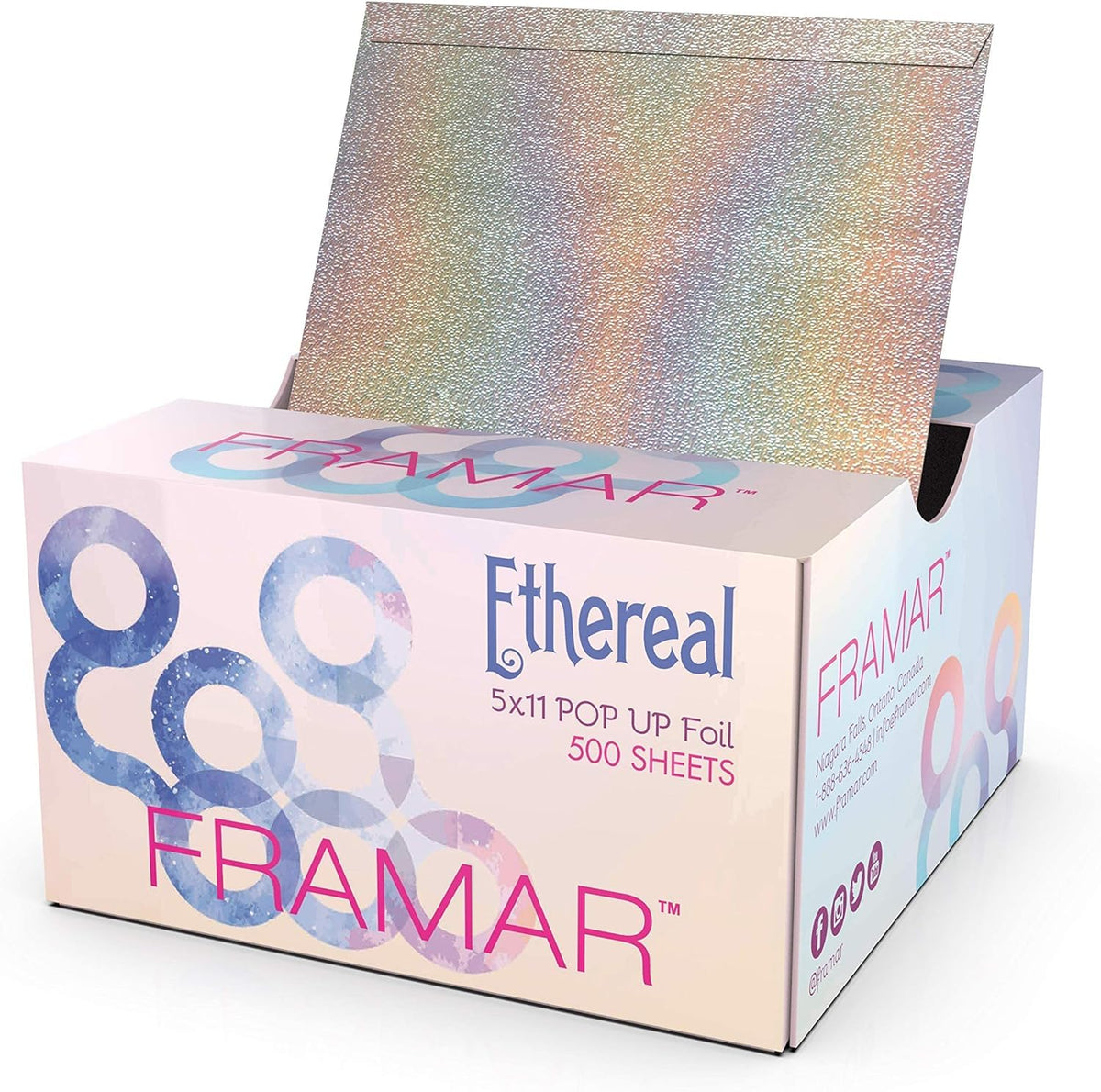 FRAMAR Ethereal Hair Foils Rainbow Pop Up box front view