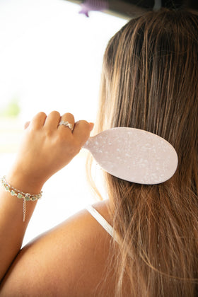 FRAMAR Iridescent Wet Hair Brush back view