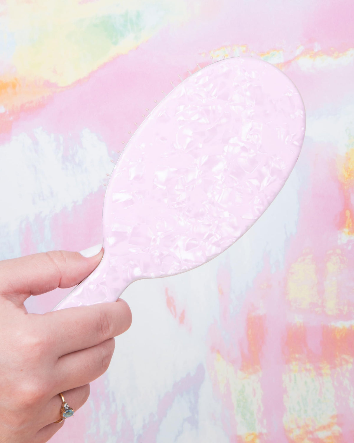 FRAMAR Iridescent Wet Hair Brush with packaging
