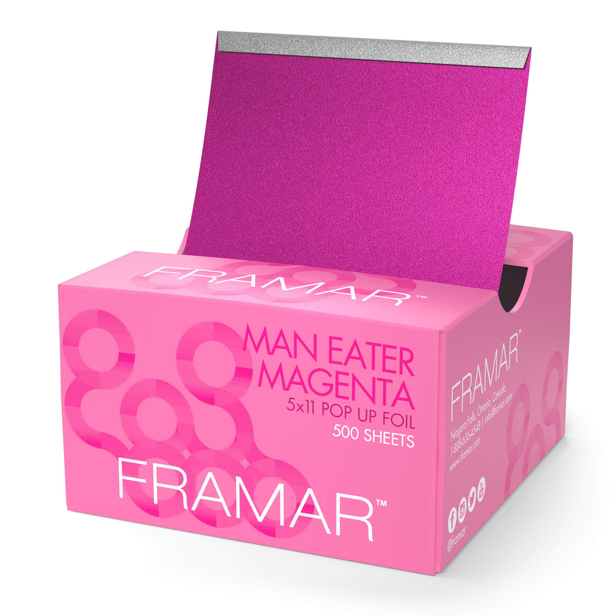 FRAMAR Magenta Hair Foils front view in packaging