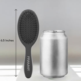 FRAMAR Mini Hair Brush Detangler with dry hair