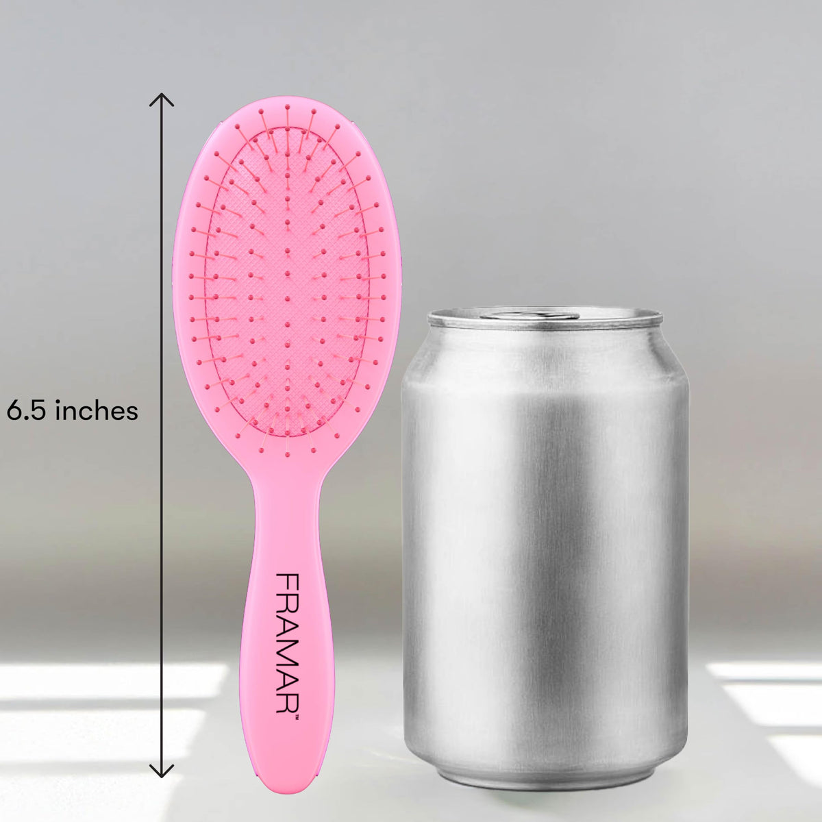 FRAMAR Mini Hair Brush Detangler with smooth hair results