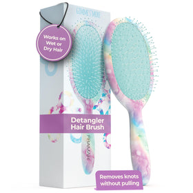 FRAMAR Purple Hair Brush Detangler front view