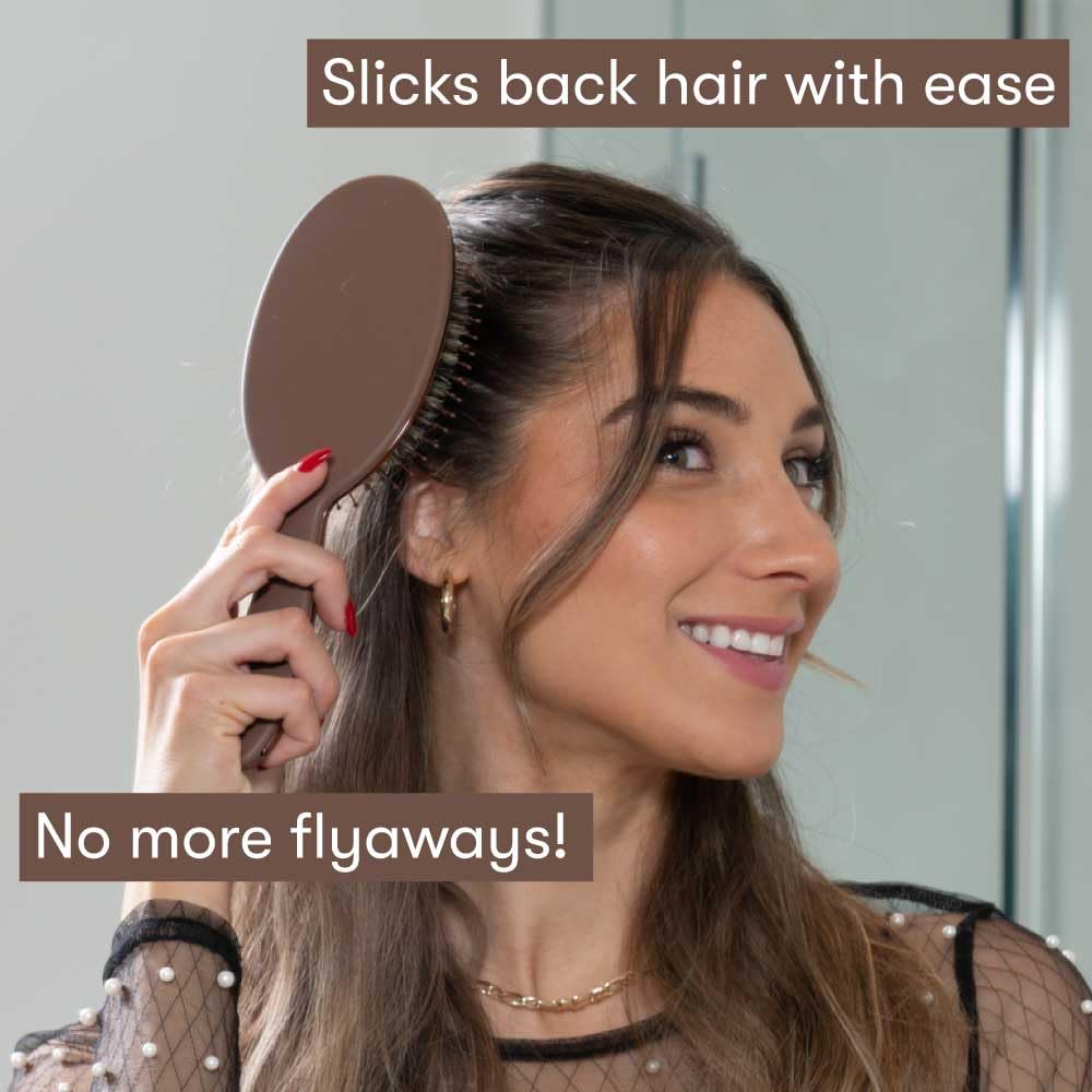 FRAMAR Soft Boar Bristle Hair Brush packaging