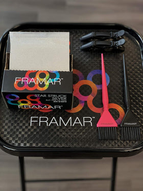 FRAMAR Star Struck Silver Hair Foil showing embossed texture