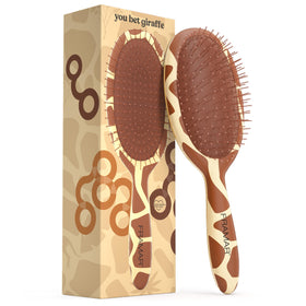 FRAMAR Wet Hair Brush Detangler Giraffe design front view