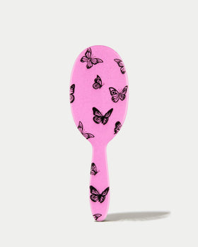 FRAMAR Y2K Print Hair Brush Detangler close-up of bristles