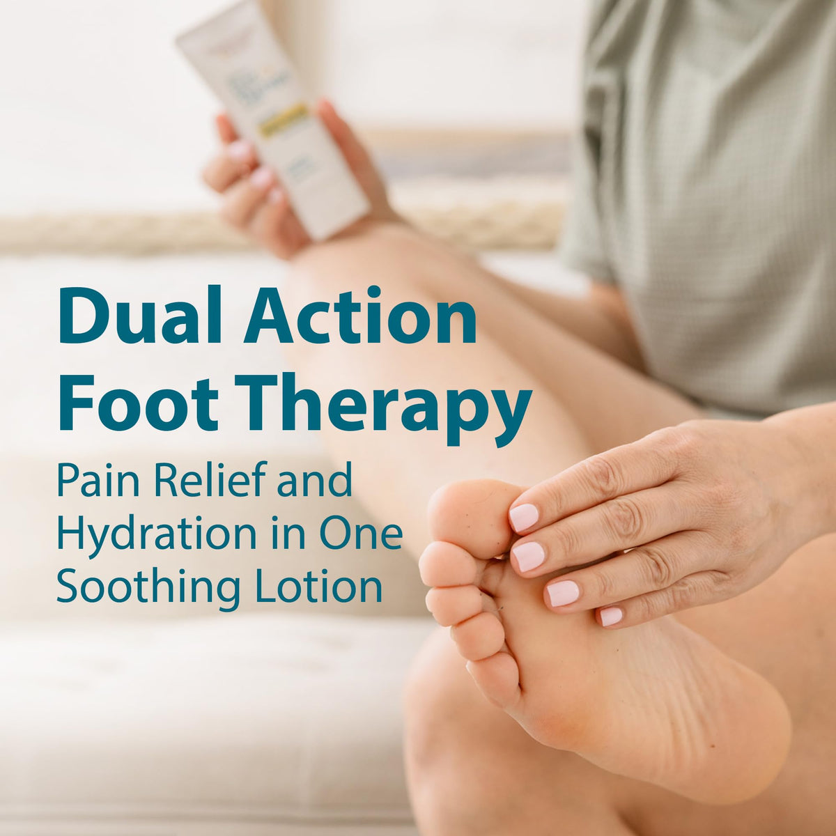 Frankincense & Myrrh Intensive Foot Therapy Lotion 3 oz on a bathroom shelf