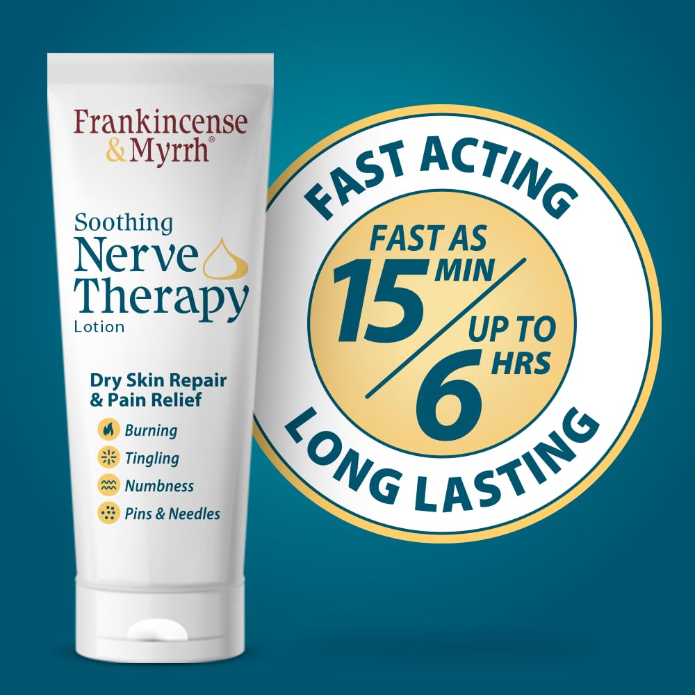 FRANKINCENSE & MYRRH Nerve Therapy Lotion 3 oz packaging