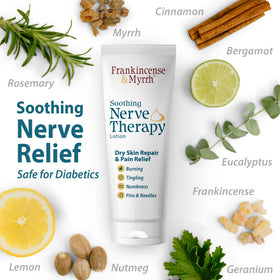 FRANKINCENSE & MYRRH Nerve Therapy Lotion texture close-up