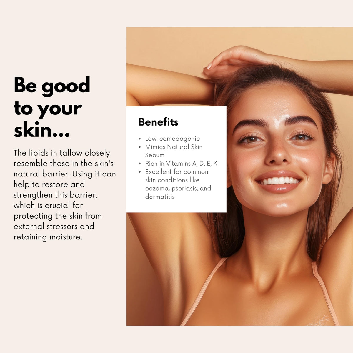 Free the Body Tallow and Rose Hip Balm 2oz packaging