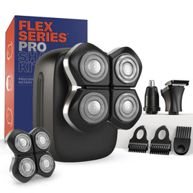 Freebird Electric Head & Body Hair Shaver with attachments front view