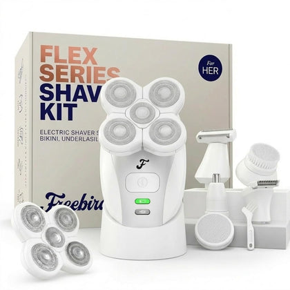 Freebird FlexSeries Electric Razor front view with five razors