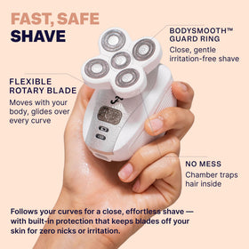 Freebird FlexSeries Electric Razor showing five precision razors