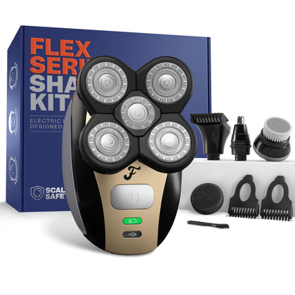 Freebird FlexSeries Electric Shaver front view with rotary shaving head