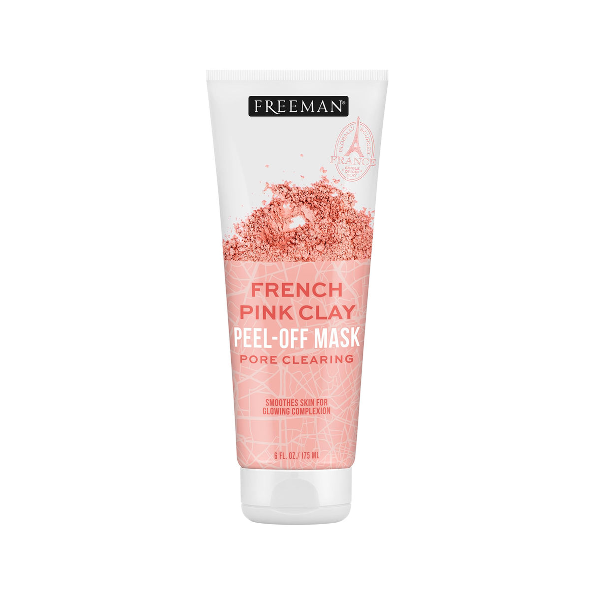 Freeman French Pink Clay Peel-Off Face Mask 200g front view