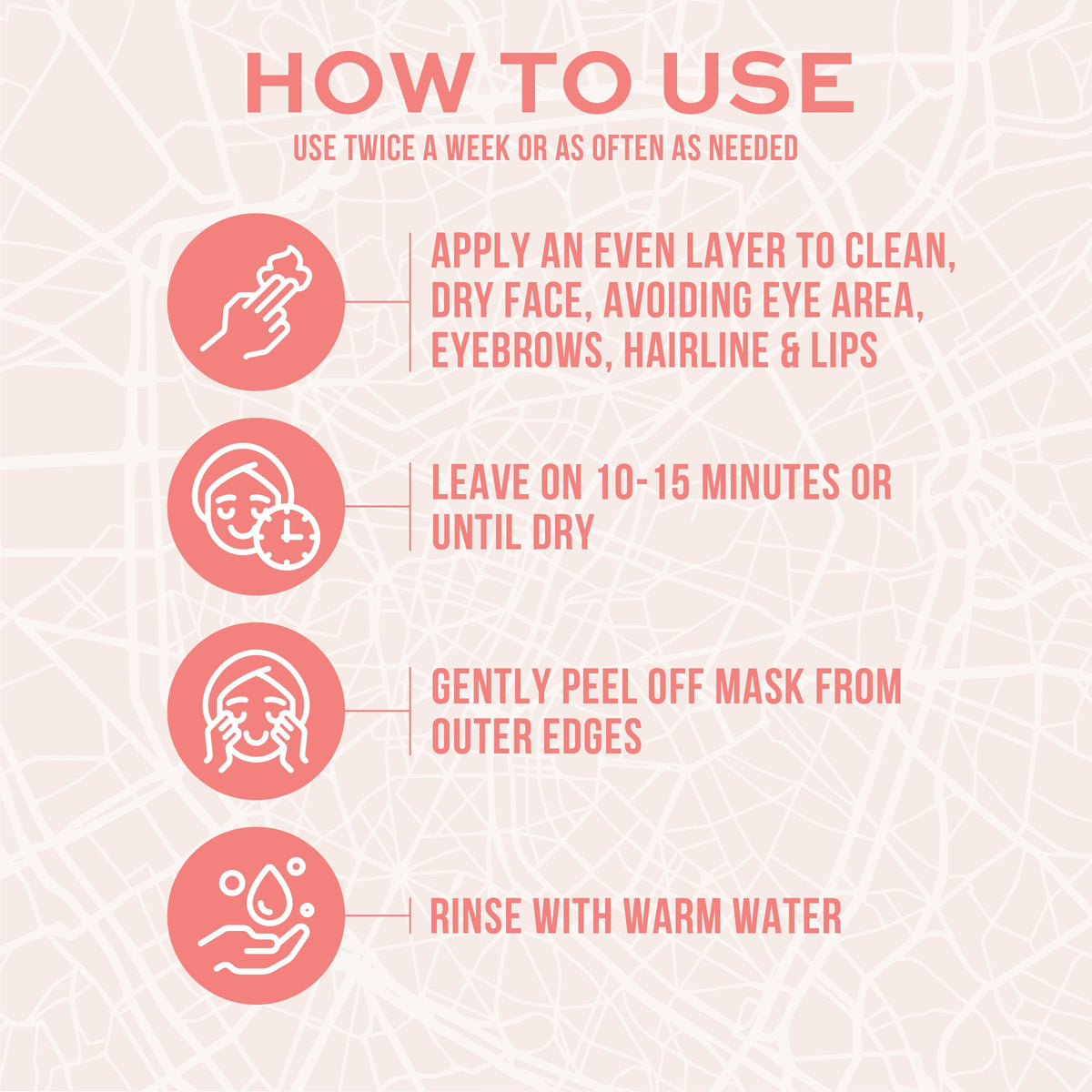 Freeman French Pink Clay Peel-Off Face Mask packaging
