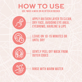 Freeman French Pink Clay Peel-Off Face Mask packaging