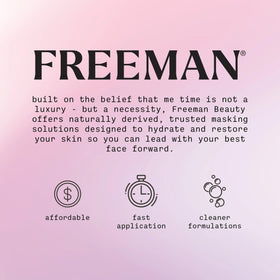 Freeman French Pink Clay Peel-Off Face Mask with fresh flowers