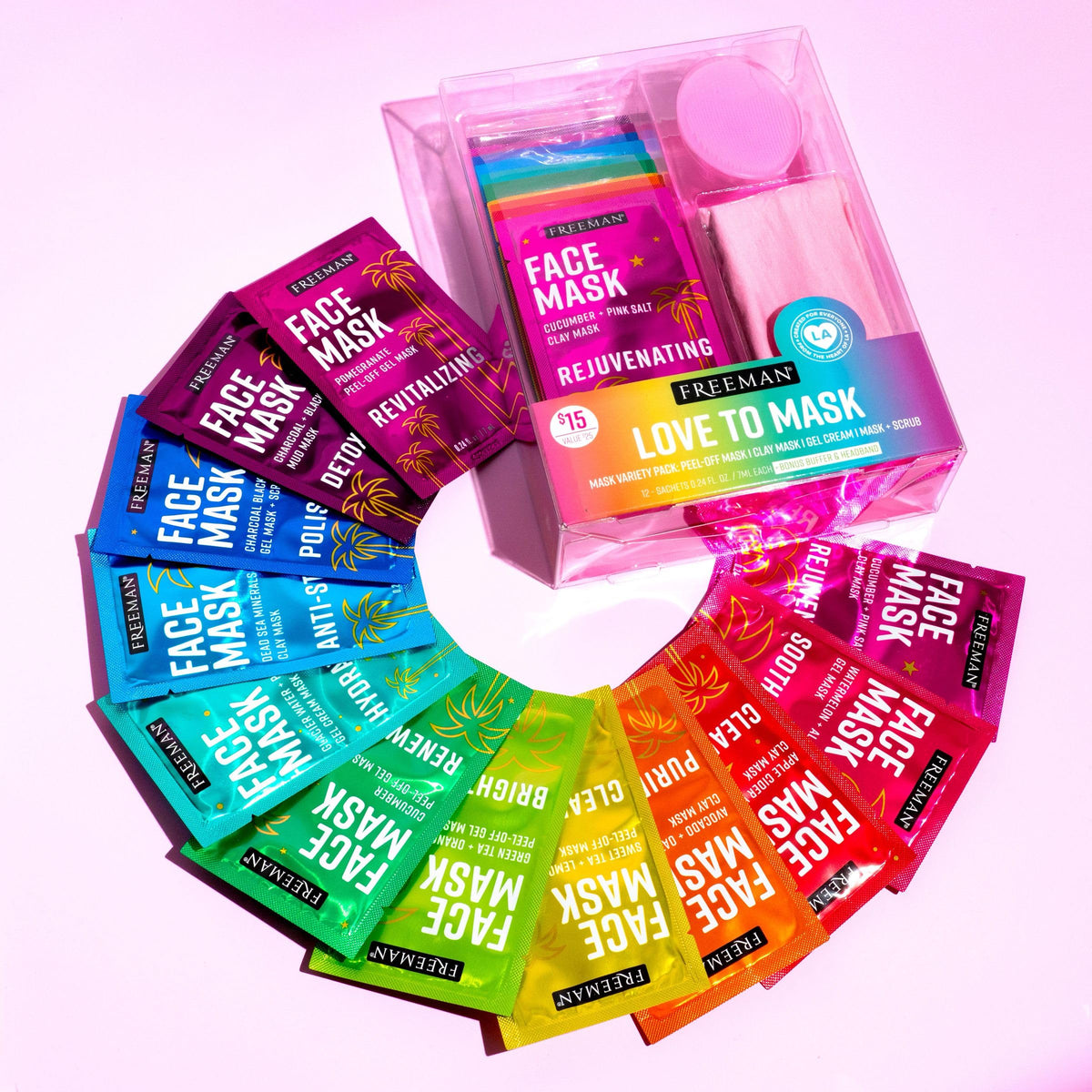 Freeman gel and mud masks from the Love To Mask Variety Pack