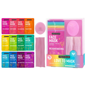 Freeman Love To Mask Variety Pack 14 Piece set including masks and headband