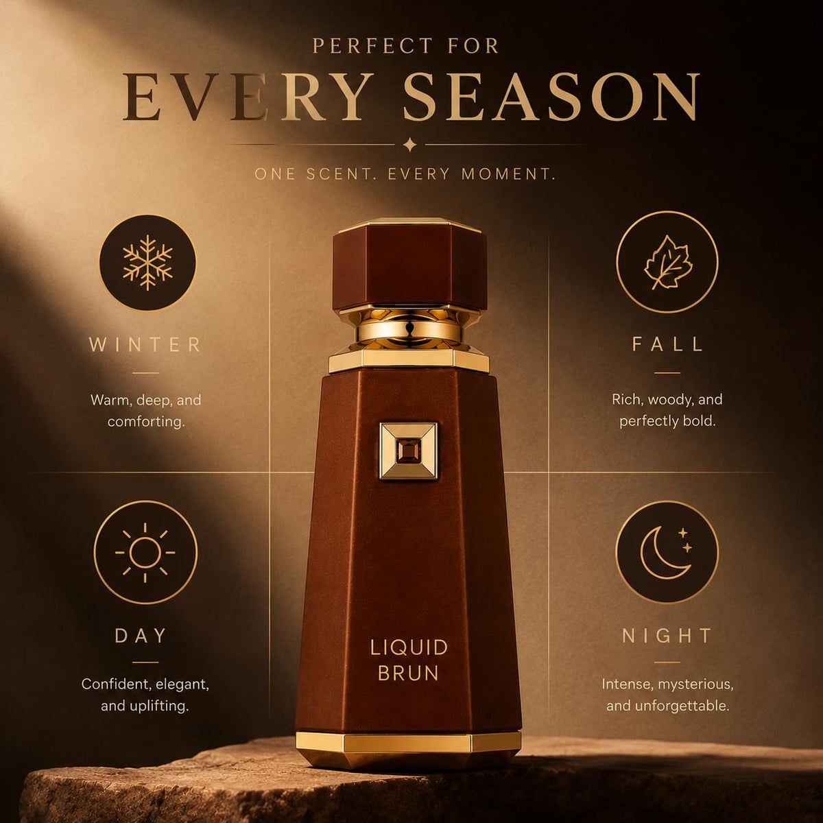 French Avenue Liquid Brun Eau de Parfum bottle close-up