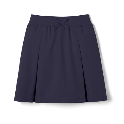 French Toast Girls Kick Pleat Scooter Skirt front view in Navy