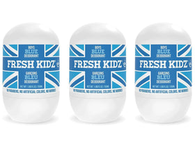 Fresh Kidz Blue Roll-On Deodorant 3-Pack front view