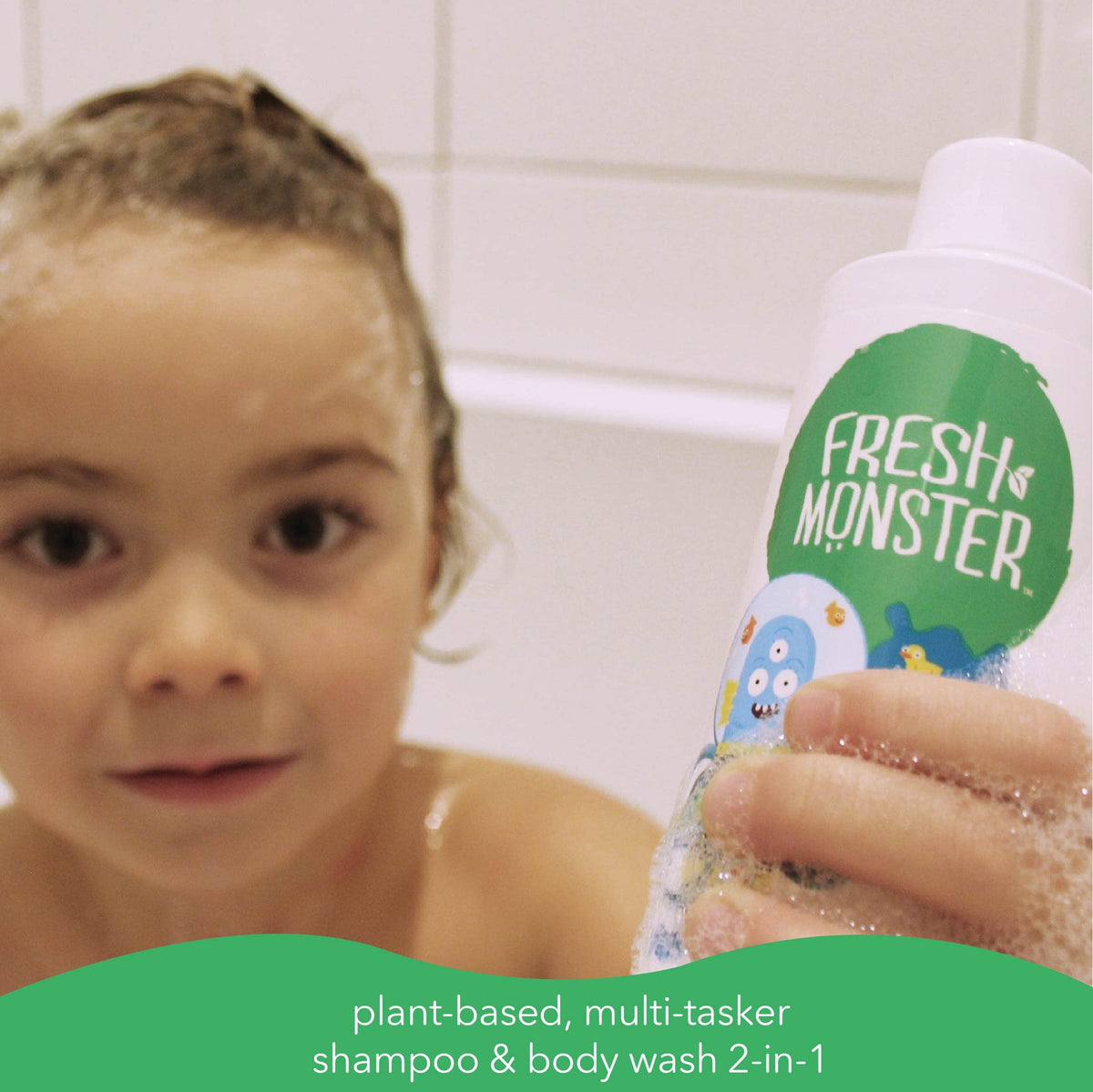Fresh Monster 2-in-1 Kids Shampoo & Body Wash Ocean Splash back view