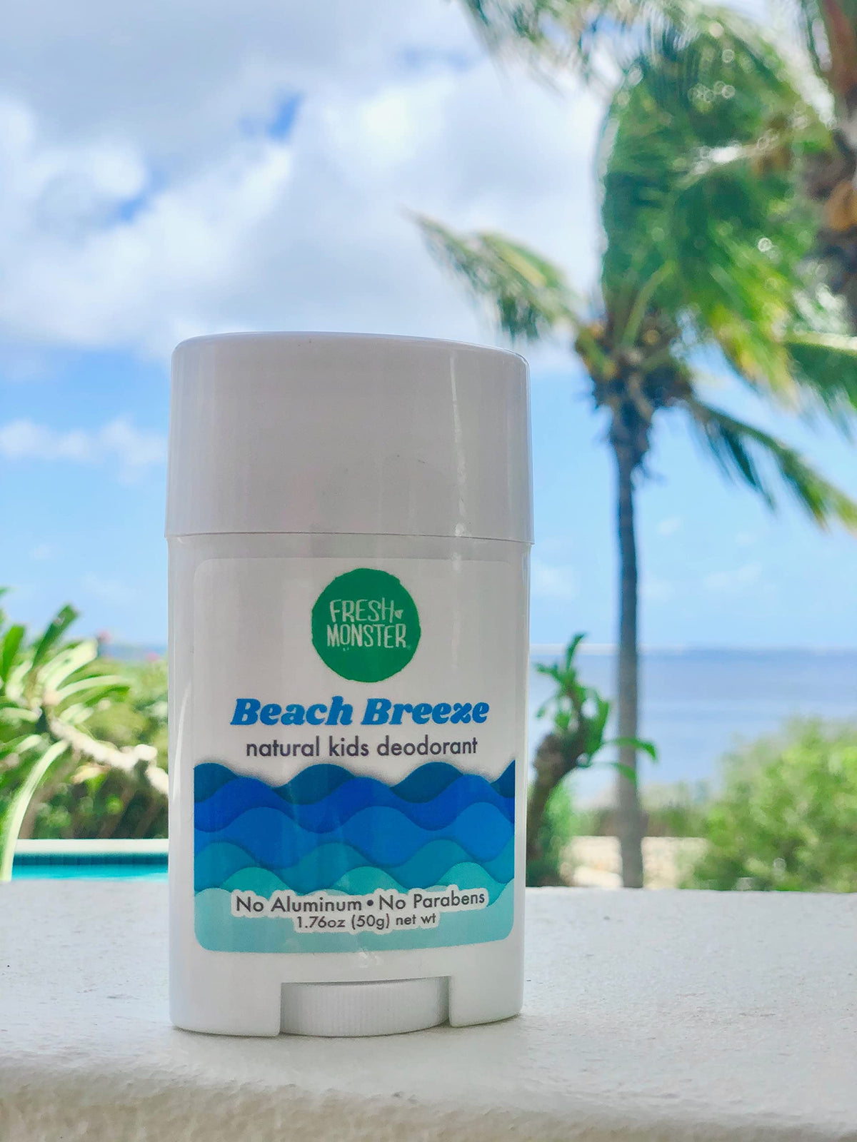 Fresh Monster Kids Deodorant Beach Breeze application