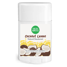 Fresh Monster Kids Natural Deodorant Coconut Lemon front view