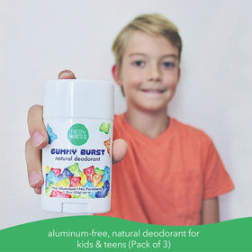 Fresh Monster Kids Natural Deodorant Gummy Burst scent packaging