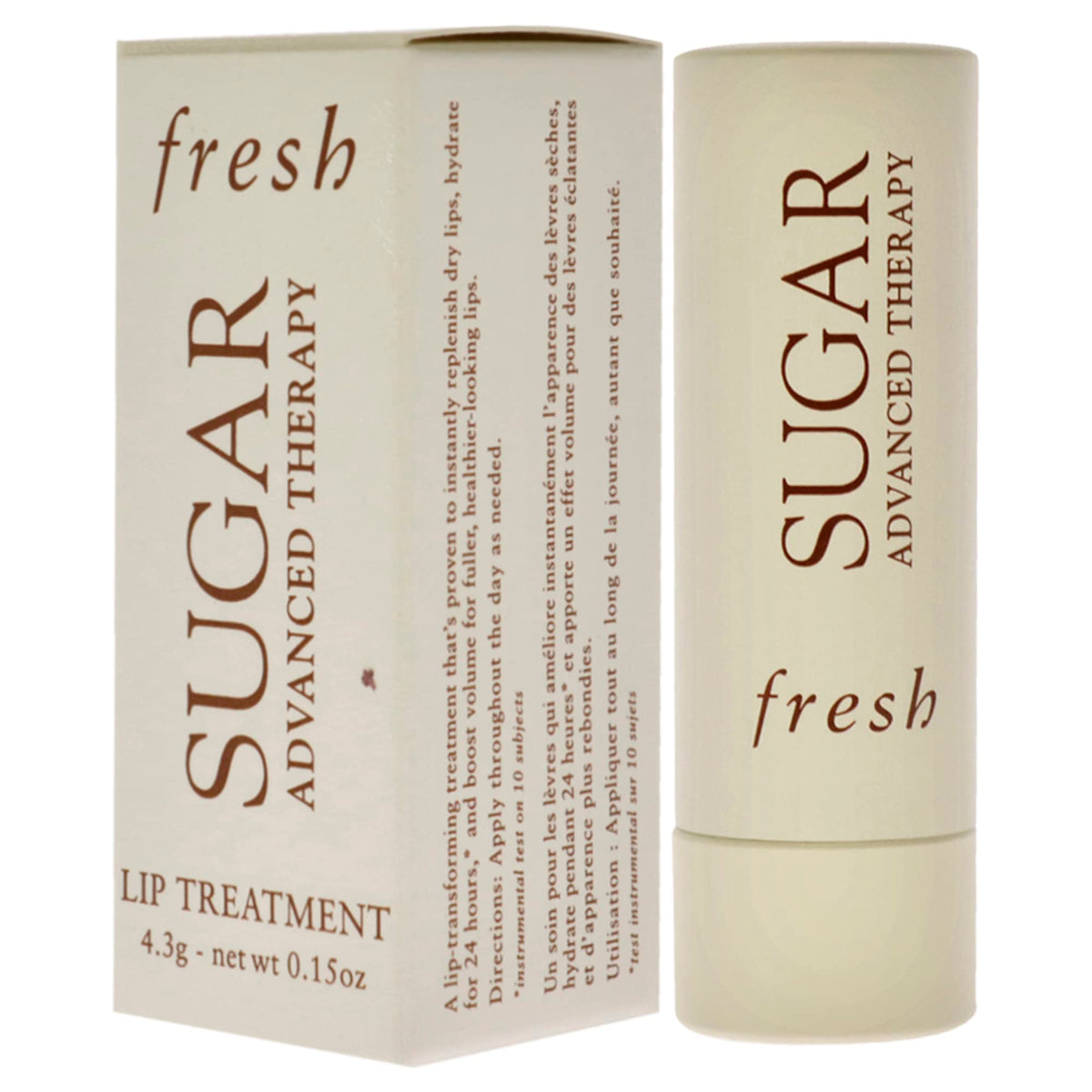 Fresh Sugar Advanced Therapy Lip in lifestyle setting on a vanity