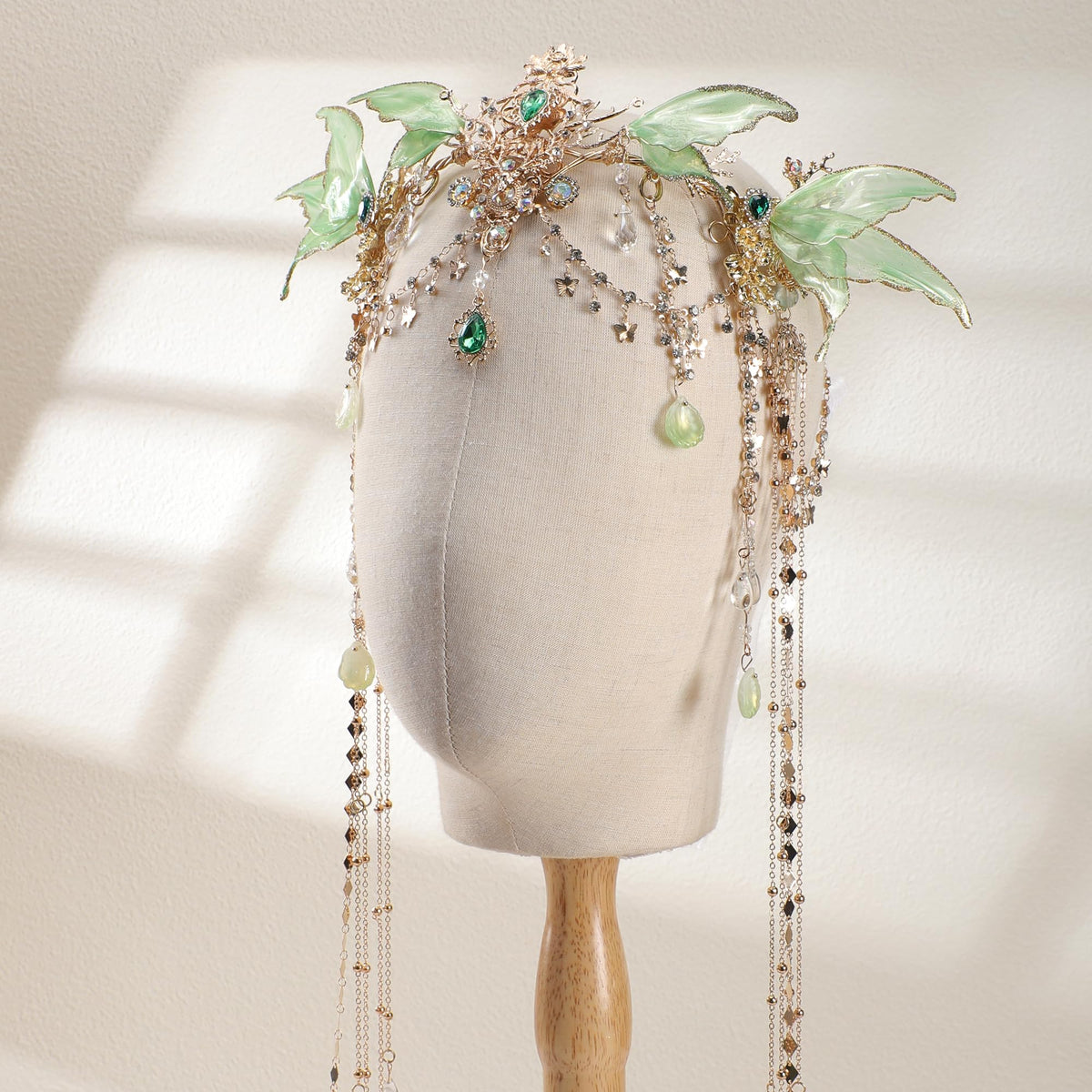FRESHME Butterfly Fairy Crown back view with tassels
