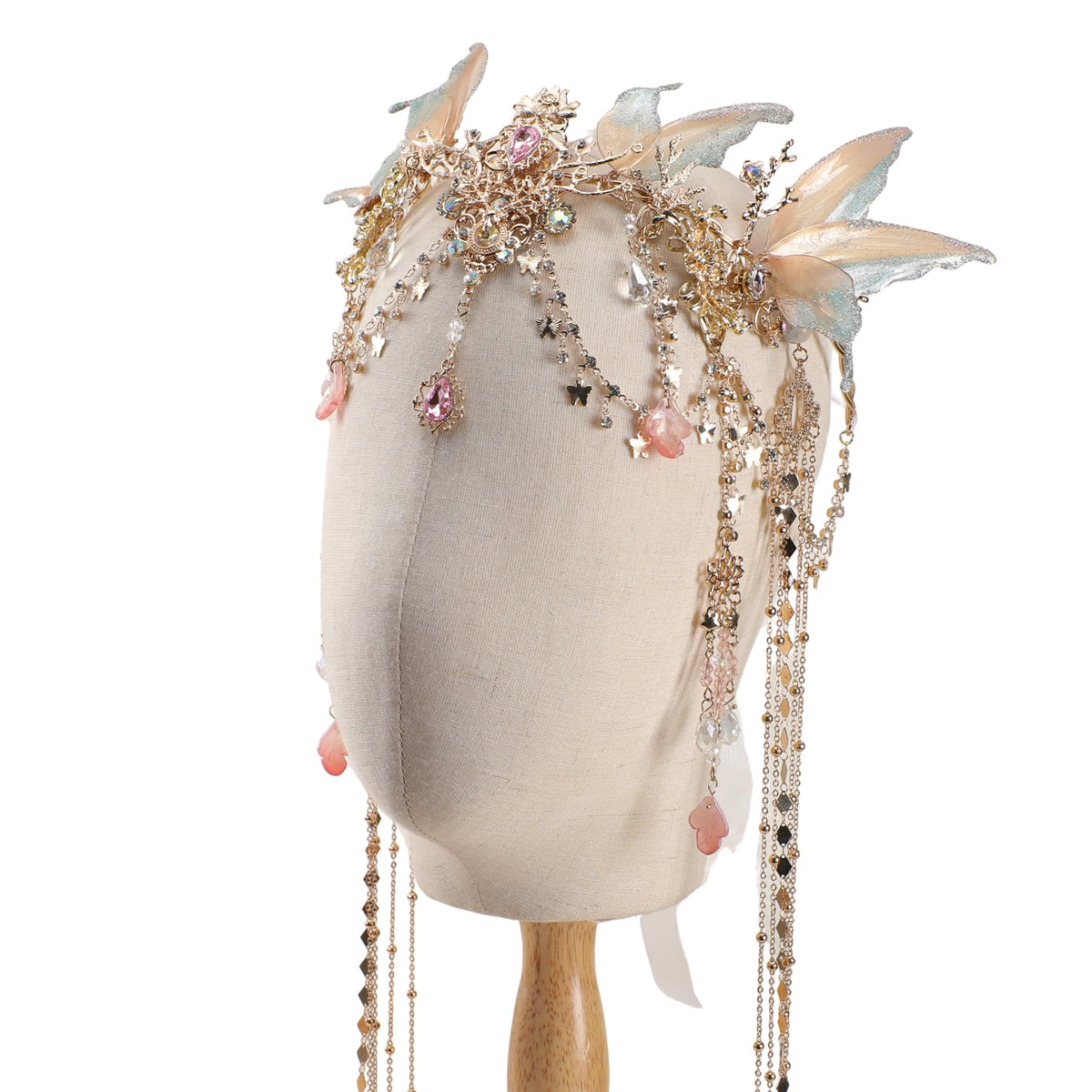 FRESHME Renaissance Butterfly Elf Fairy Crown front view